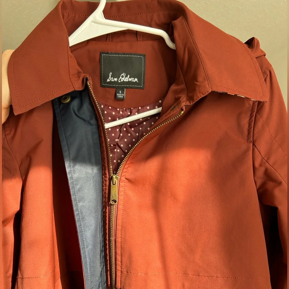 Sam Edelman Belted Trench Coat, size small - Picture 7 of 10
